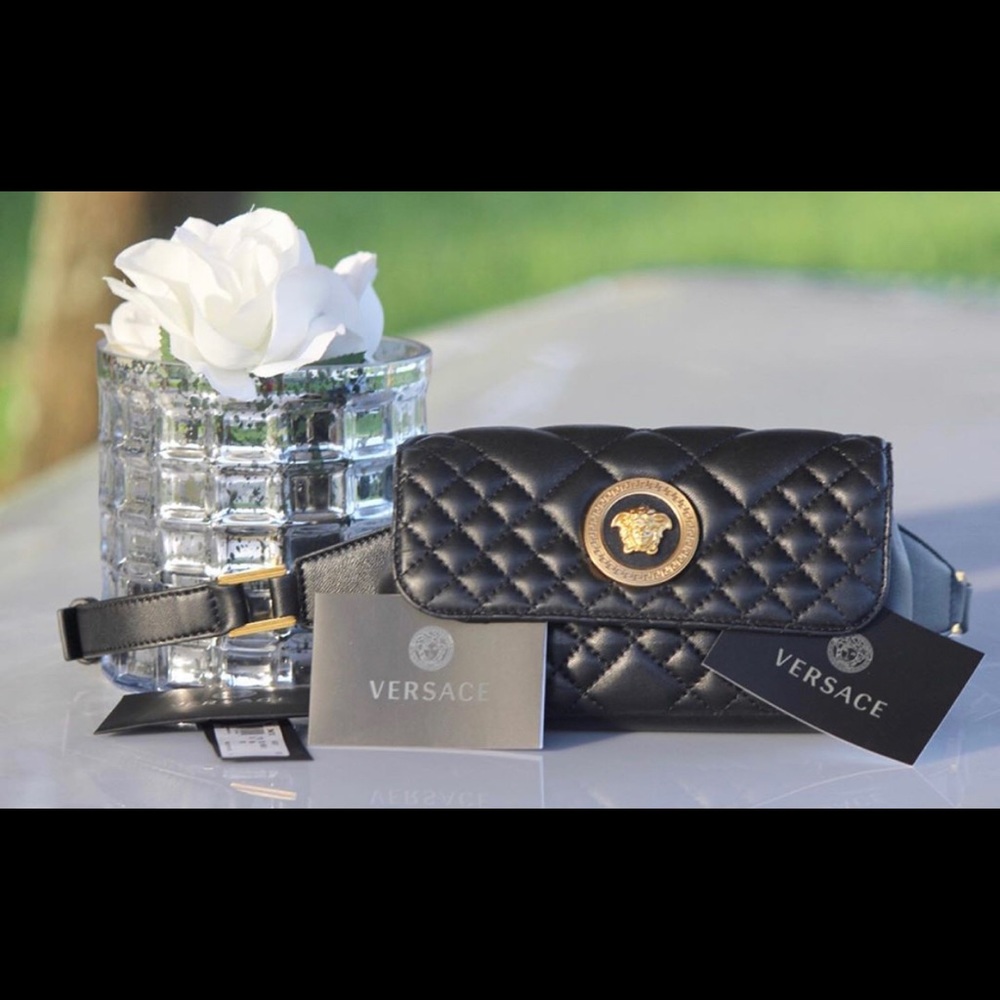 Versace Quilted Belt Bag